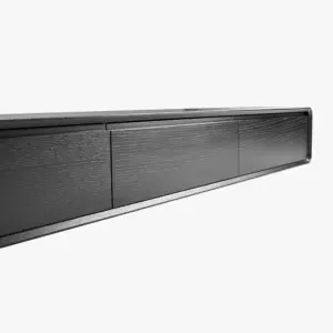 أيورا وحدة تلفزيون معلّقة من الخشب الطبيعي بزوايا مستديرة