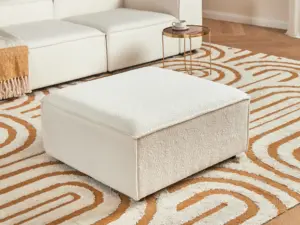 لوفو مقعد مربع بتصميم فخم ومبطن هيكل من الخشب الطبيعي