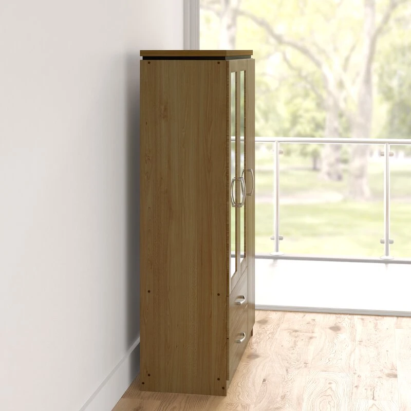 ابريل دولاب خشب 3 ضلفه من الخشب الطبيعي - الصورة 7