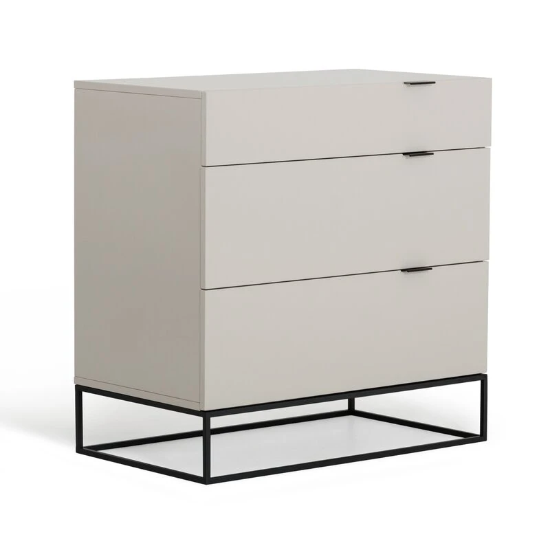 وحدة أدراج خشب ذات قاعدة معدنية - الصورة 6