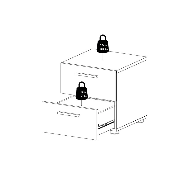 ديلو طاولة نوم بتصميم عصري - الصورة 4