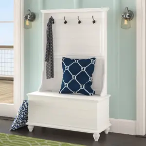 ماريكا مقعد تخزين مع حامل معاطف