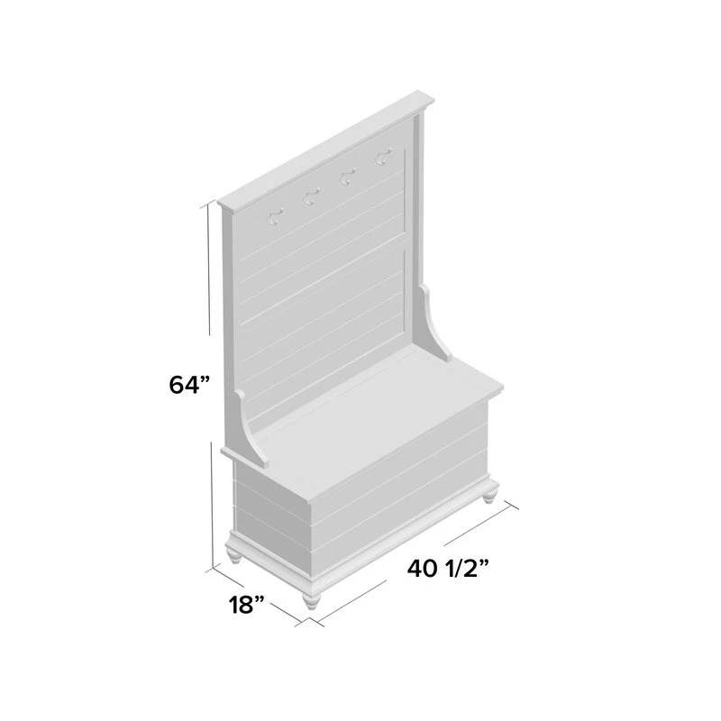 ماريكا مقعد تخزين مع حامل معاطف - الصورة 7