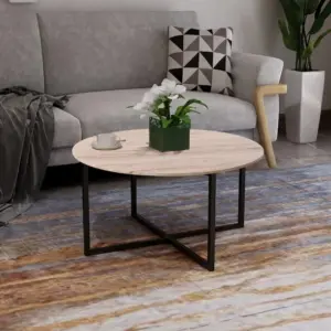 سوليد طاولة قهوة دائرية ستيل