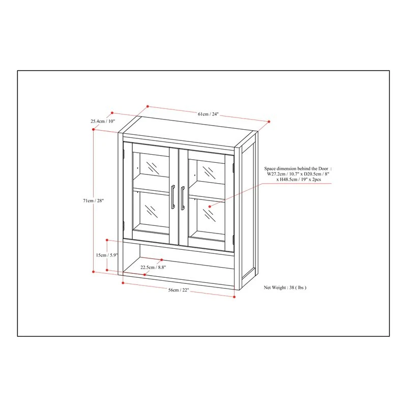 Best Adesh Wall Mounted Bathroom Cabinet - الصورة 10