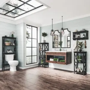 ⁦Scarlett Free-Standing Bathroom With Shelves⁩ - الصورة ⁦12⁩