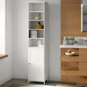Evvie Linen Bathroom Cabinet