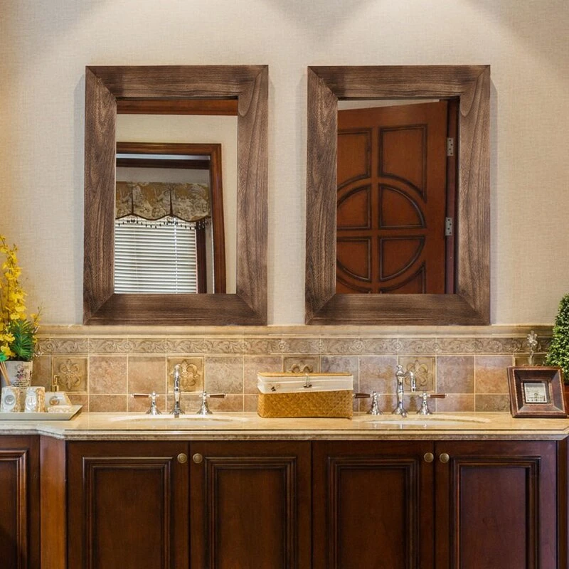 سيلفيا مرآة خشبية معلقة - الصورة 5