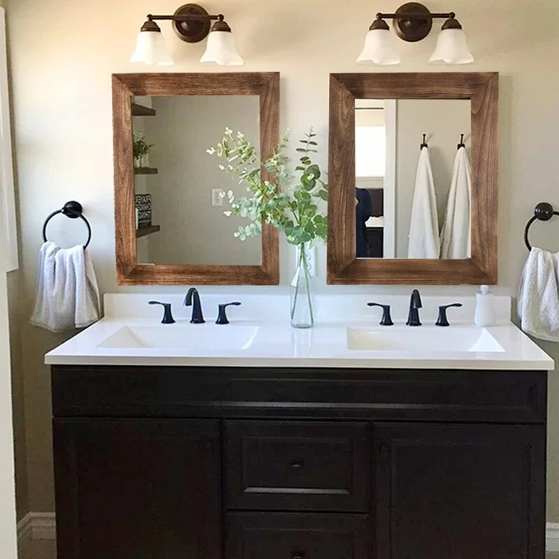 سيلفيا مرآة خشبية معلقة - الصورة 7