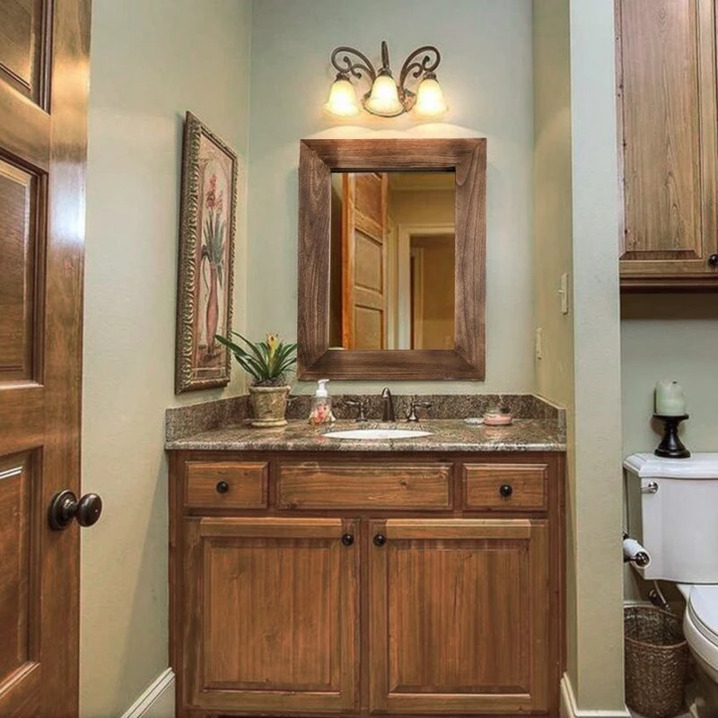 سيلفيا مرآة خشبية معلقة - الصورة 10