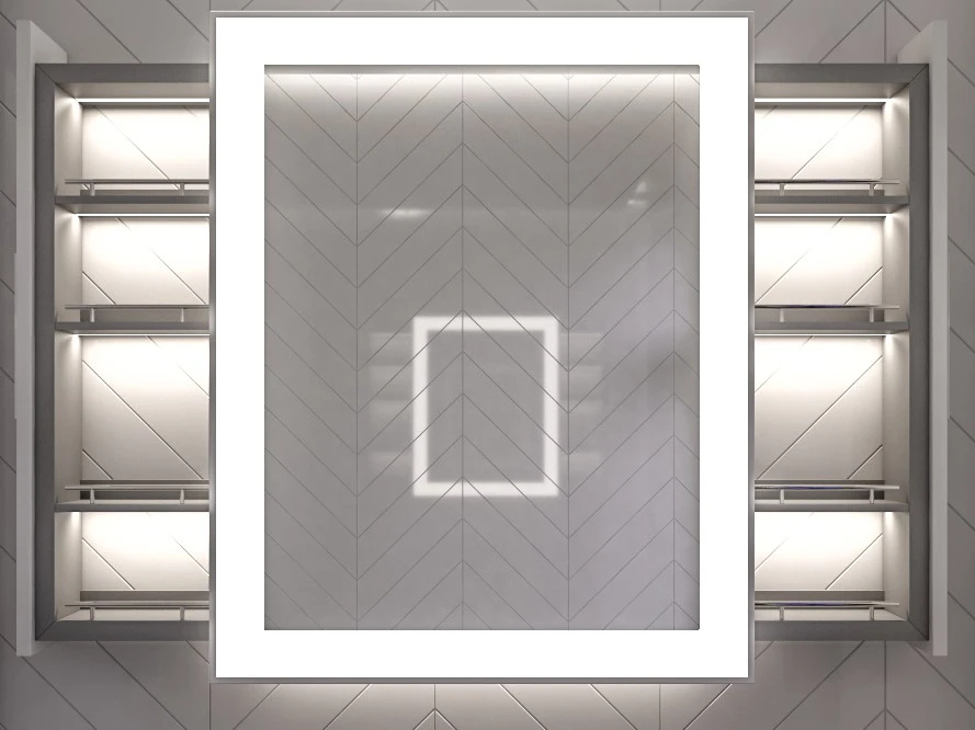 آلبا مرايا مضيئة بوحدة تخزين خلفية متحركة - الصورة 9