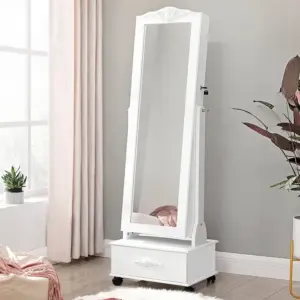 لوكسراس خزانة اكسسوارات مجوهرات ومرايا ستاند