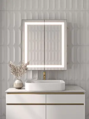 ⁦Roca LED mirror unit and cabinet⁩ - الصورة ⁦12⁩