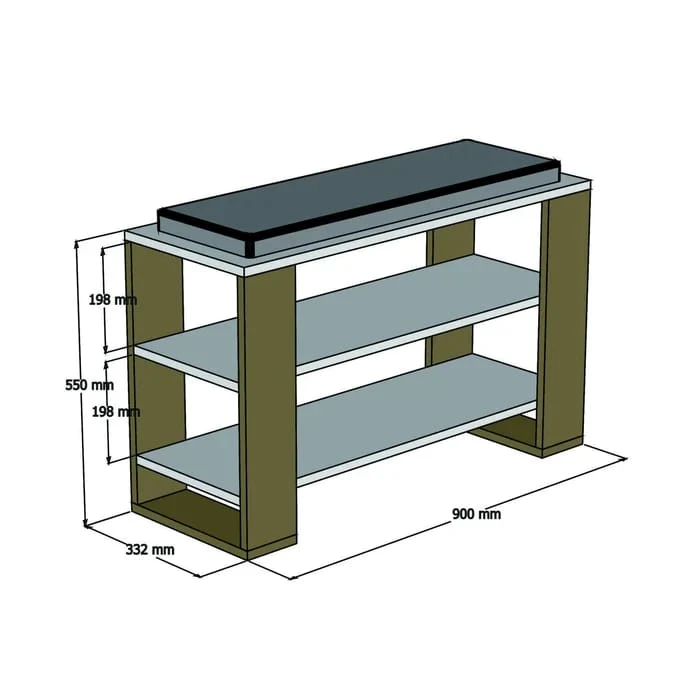 آنكورا رف أحذية أبيض وخشبي - الصورة 4