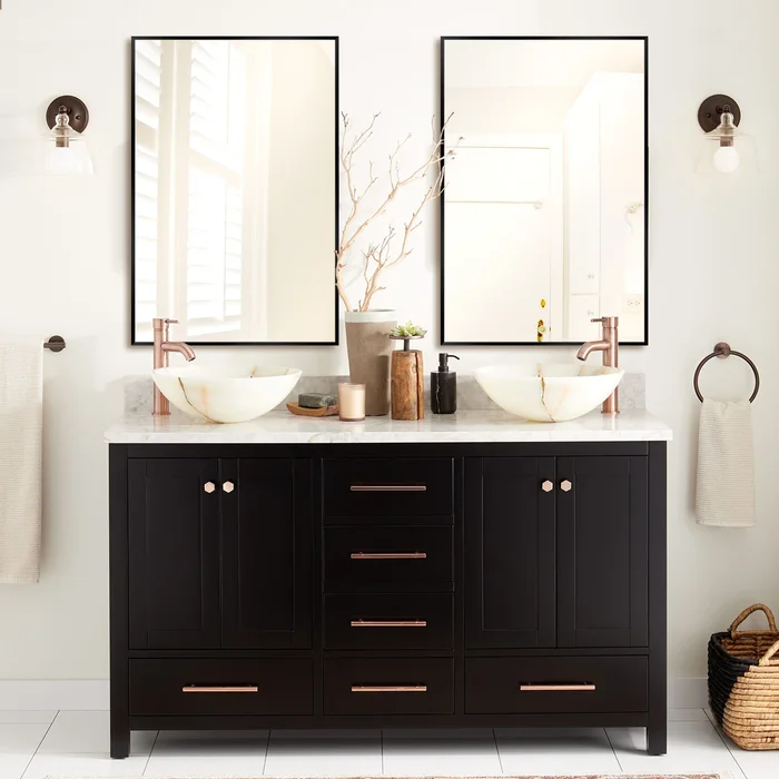 ايبنچر مرآة حائط مستطيلة معدن - الصورة 4