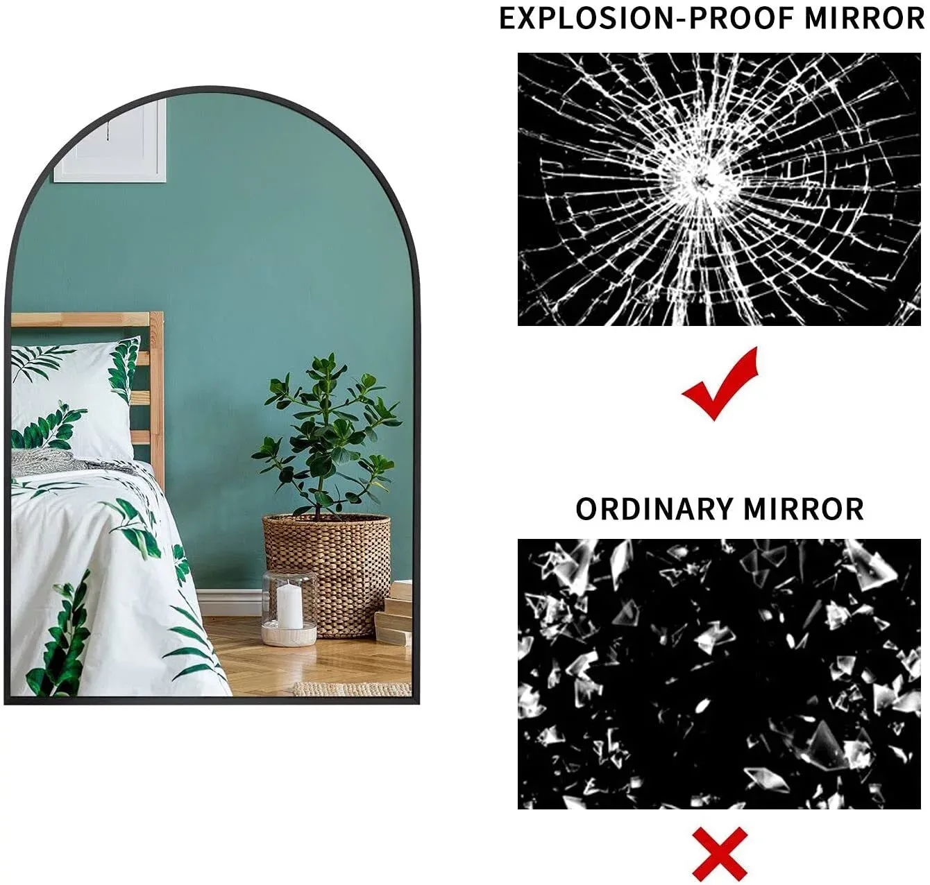 تاكتا مرآة حمام حائط بإطار معدني - الصورة 8