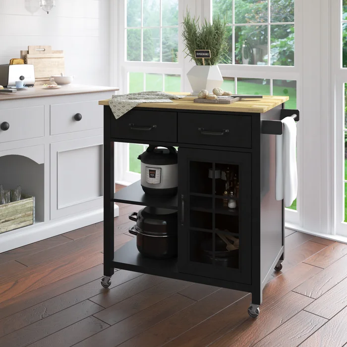 بليبي عربة مطبخ من الخشب الطبيعي - الصورة 14