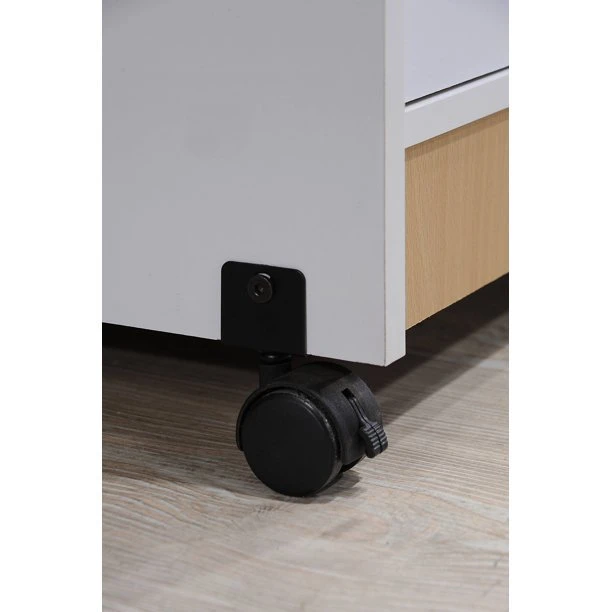 ساندى عربة مطبخ خشب أبيض - الصورة 4