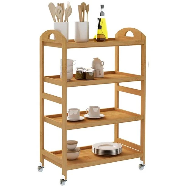 لافي عربة مطبخ من الخشب الطبيعي ٤ رف - الصورة 6