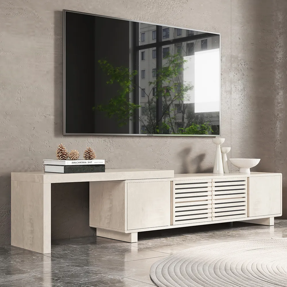 جامي وحدة تليفزيون مودرن خشب طبيعي - الصورة 9