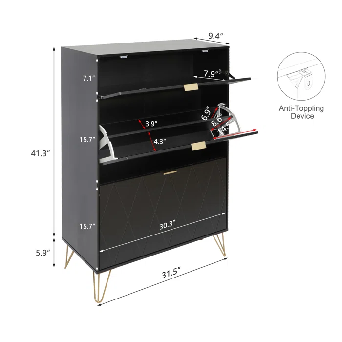 شاك جزامة مودرن 2 درج - الصورة 14