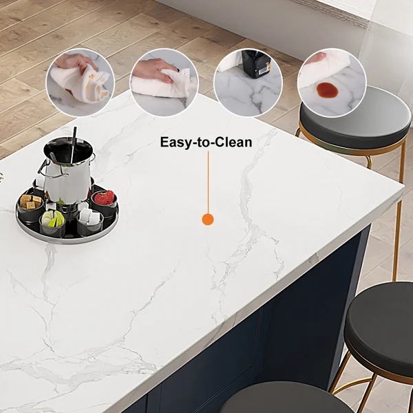 جراتا ترابيزة وسط مطبخ مع وحدة تخزين - الصورة 4