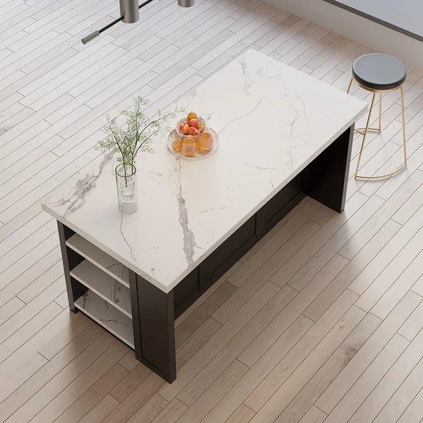 جراتا ترابيزة وسط مطبخ مع وحدة تخزين - الصورة 16