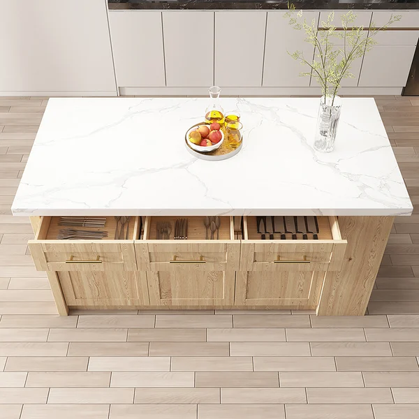 جراتا ترابيزة وسط مطبخ مع وحدة تخزين - الصورة 20