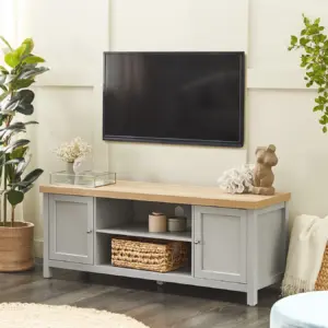 سليك طاولة تلفاز رمادية