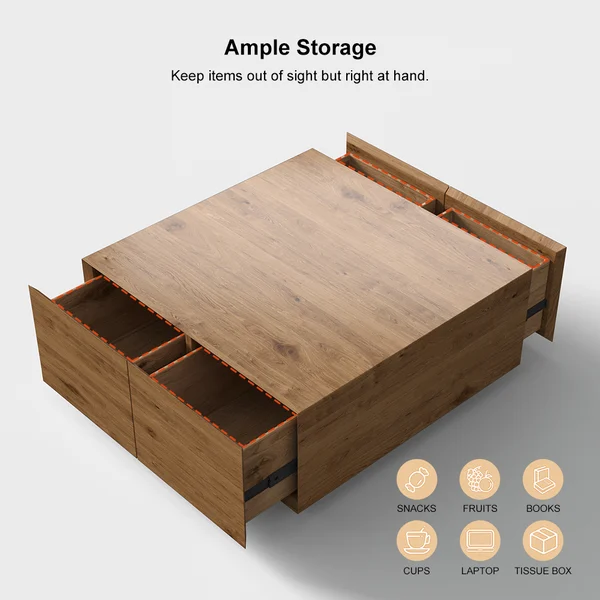 طاولة قهوه بيلا 4 درج - الصورة 17