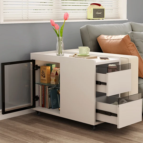 طاولة جانبية ڤيجيس خشب طبيعي متعددة الاستخدامات - الصورة 5