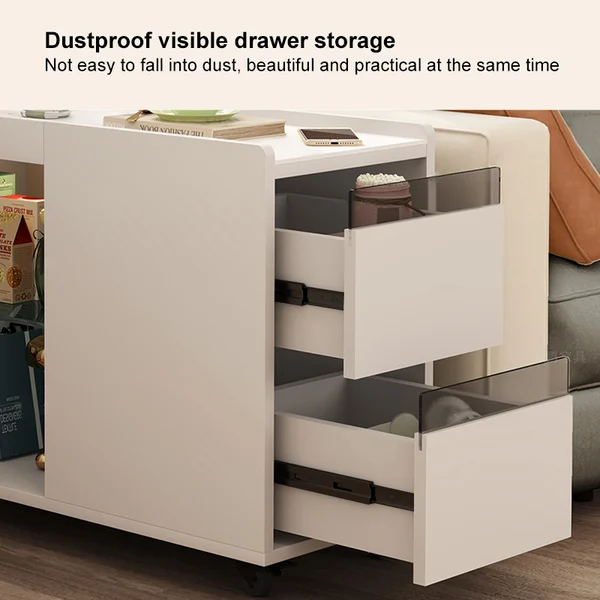 طاولة جانبية ڤيجيس خشب طبيعي متعددة الاستخدامات - الصورة 11