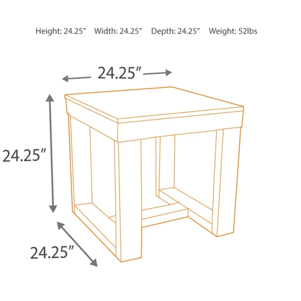 أنابيلا طاولة جانبية خشب طبيعي - الصورة 8