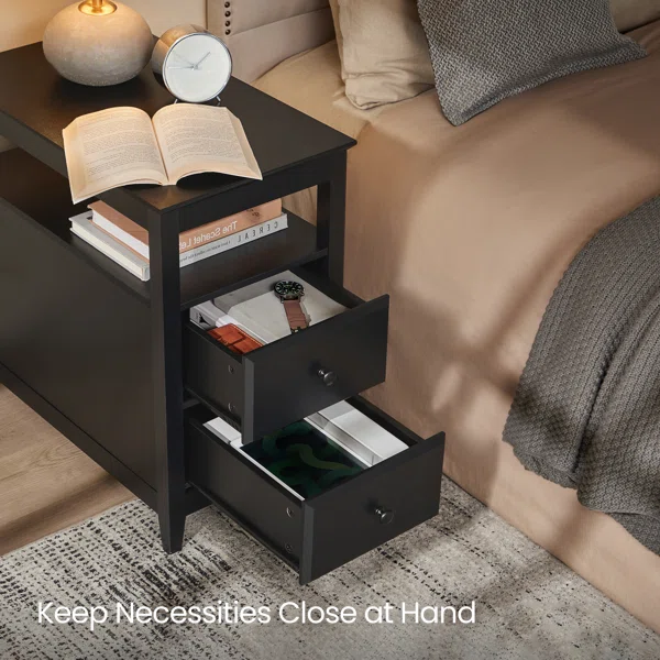 أنردو طاولة جانبية حديثة خشب طبيعي - الصورة 4