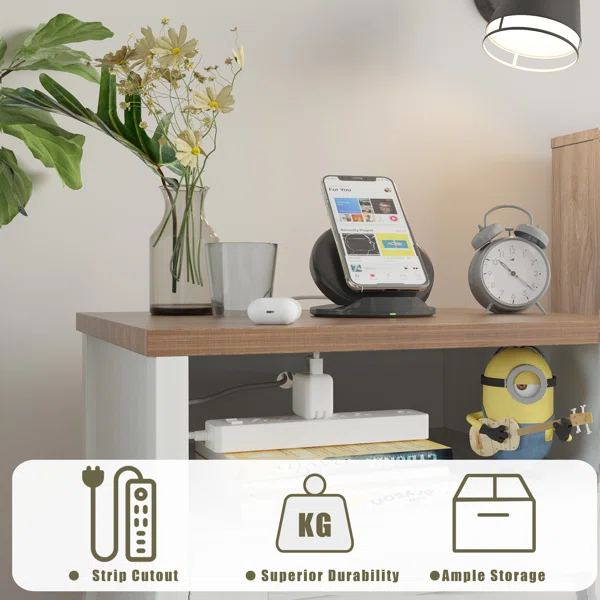 طاوله جانبيه خشب طبيعي وافي "قطعتين" - الصورة 6