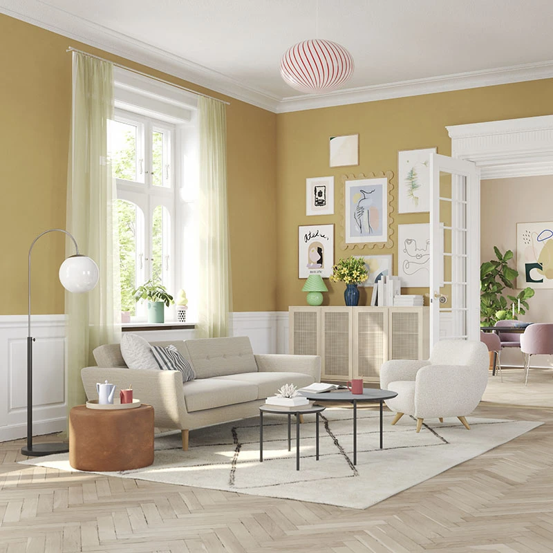 فيرا كرسى خشب طبيعى منجد - الصورة 3