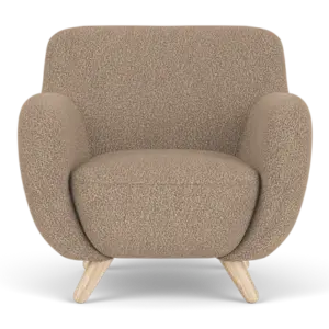 فلافى كرسى فوتية خشب طبيعي