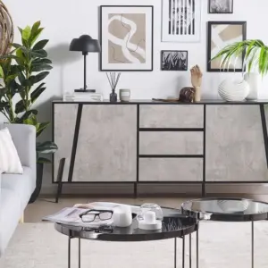 ألديرا بوفيه بأدراج وأرفف بتصميم حديث