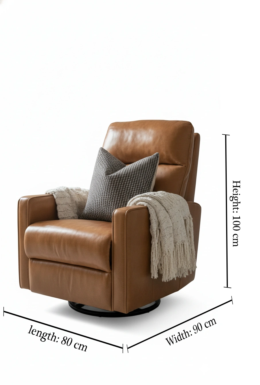 أدونيس كرسي استرخاء جلدي فاخر - الصورة 3