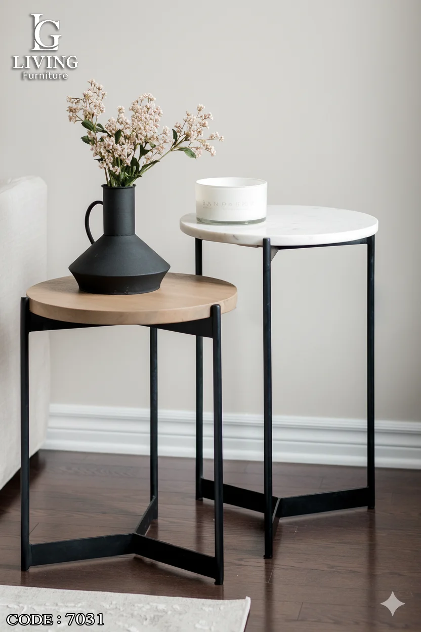 إيرا طقم طاولات جانبية مودرن من Living