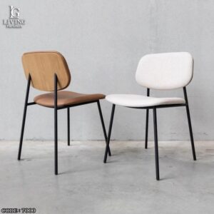رصين كرسي ليفينج مودرن بتصميم خشبي ومعدني أنيق
