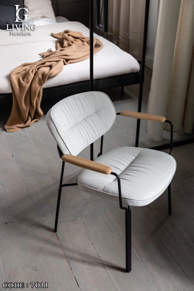 لونا كرسي مودرن أبيض من ليفينج