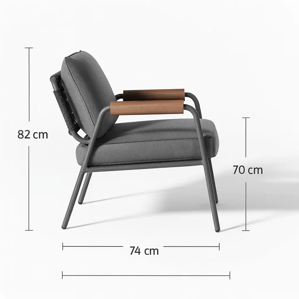 أندريا كرسي معدنى مودرن من ليفينج - الصورة 6