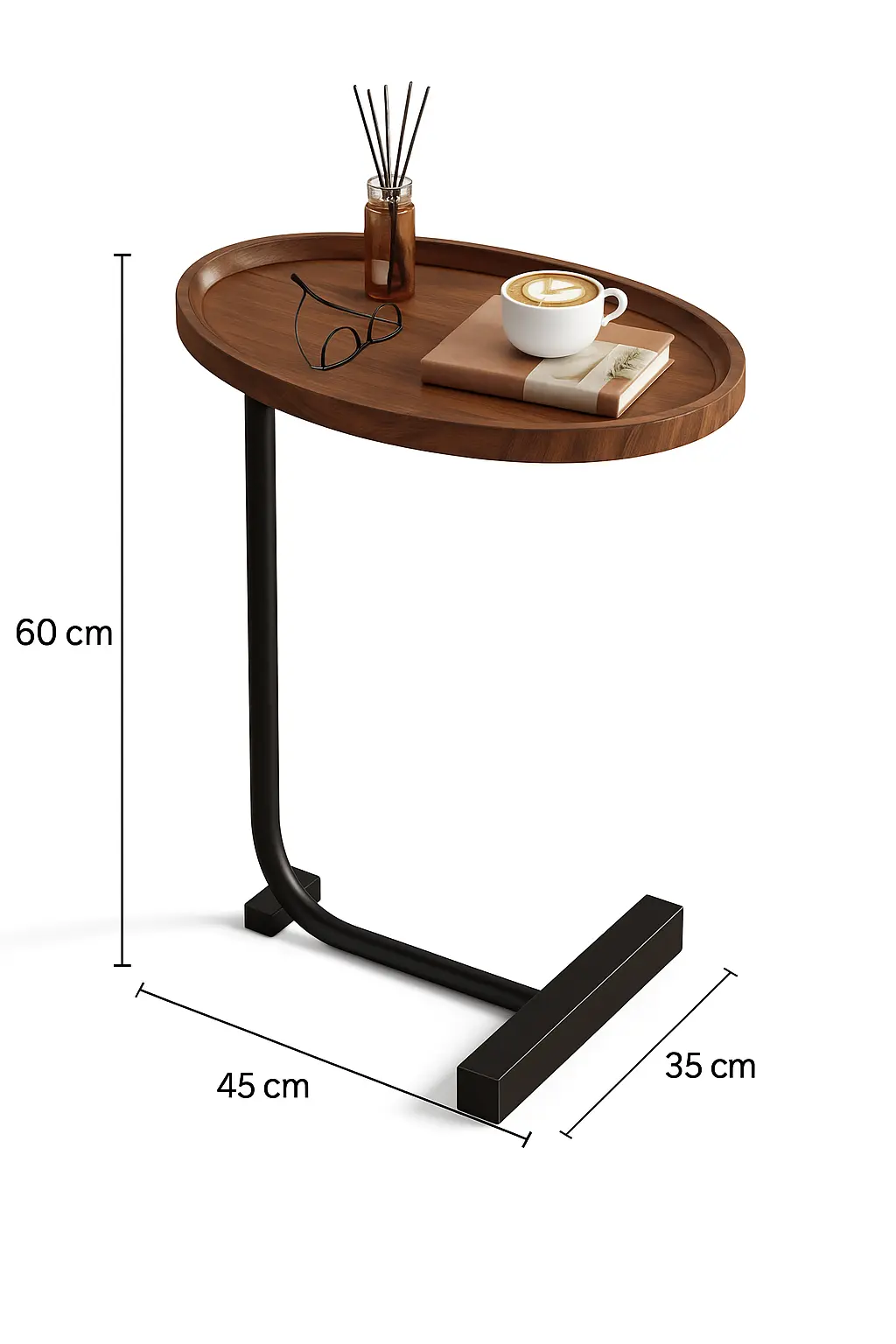 توري طاولة جانبية مودرن خشب طبيعي - الصورة 2