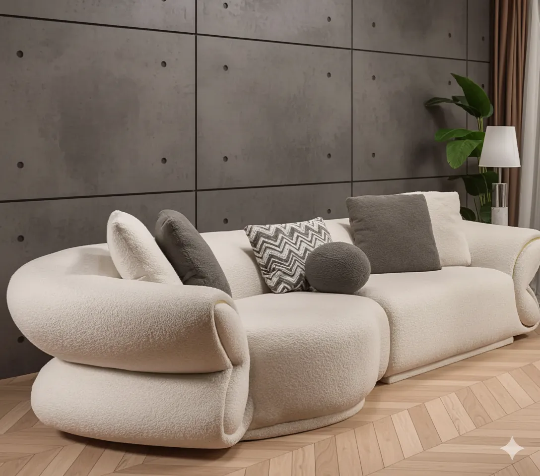 إيفي صالون مودرن بوكلية ناعمة - الصورة 2