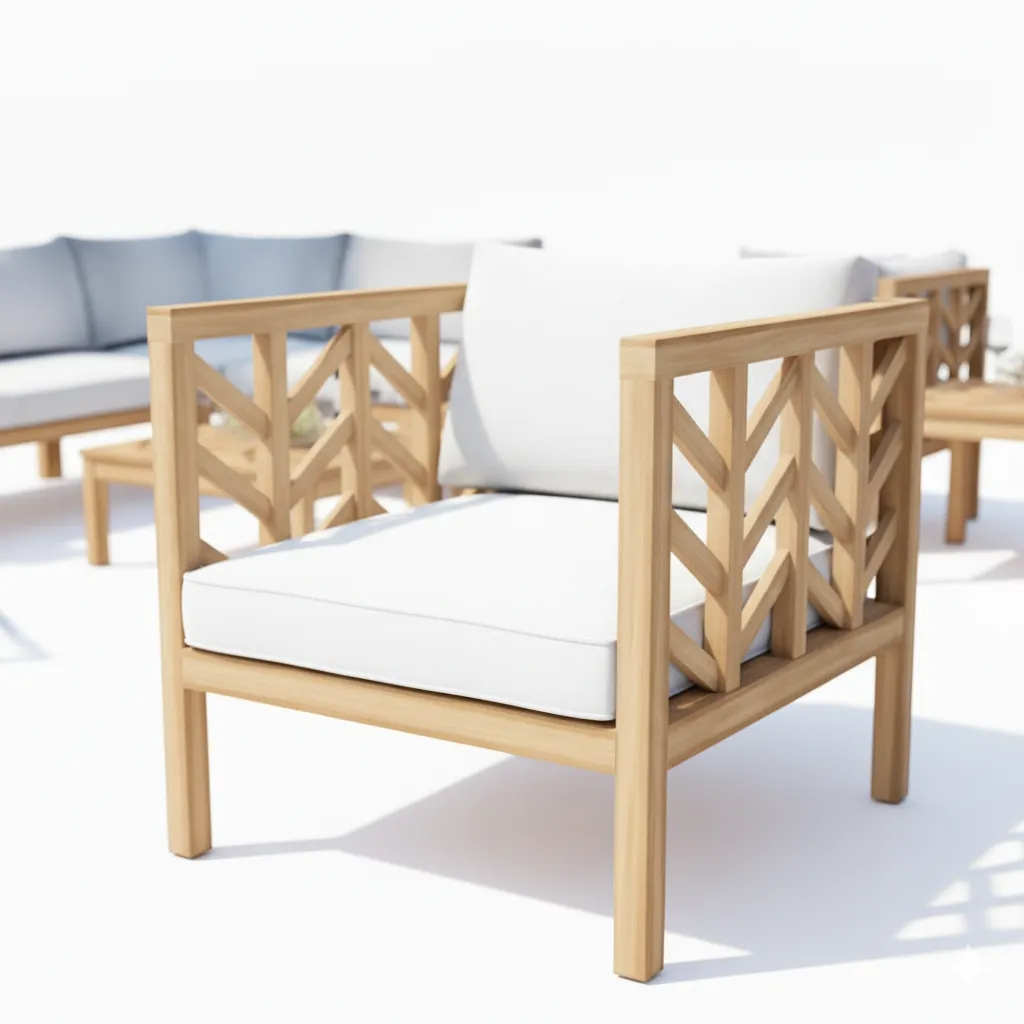 بيلونا طقم خارجي خشبي بتصميم عصري من LIVING - الصورة 6