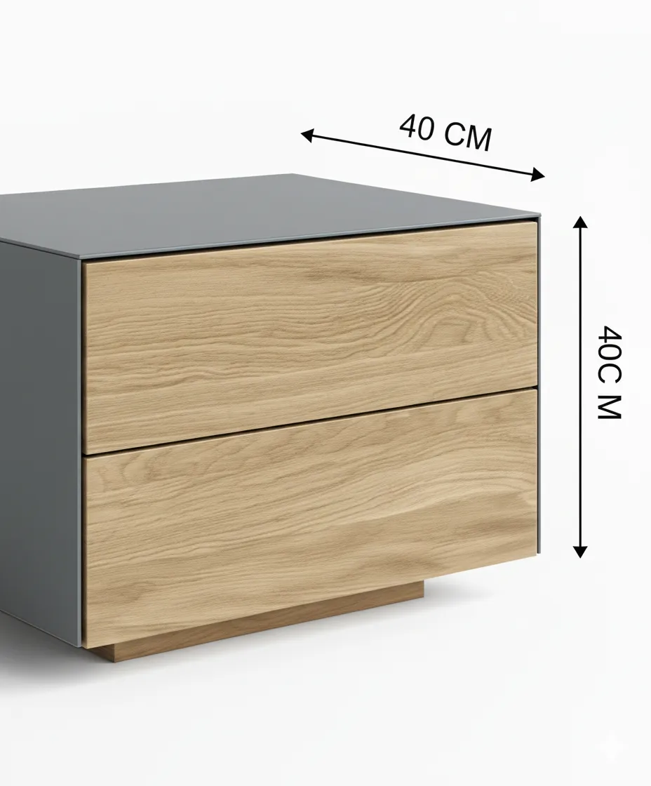 أڤالون كومود جانبي مودرن بتشطيب خشبي أنيق - الصورة 2