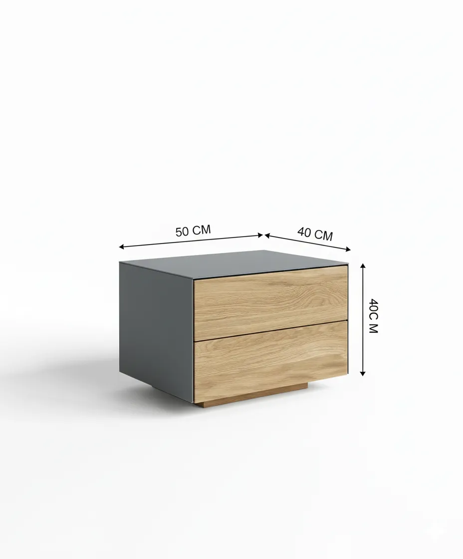 أڤالون كومود جانبي مودرن بتشطيب خشبي أنيق - الصورة 3