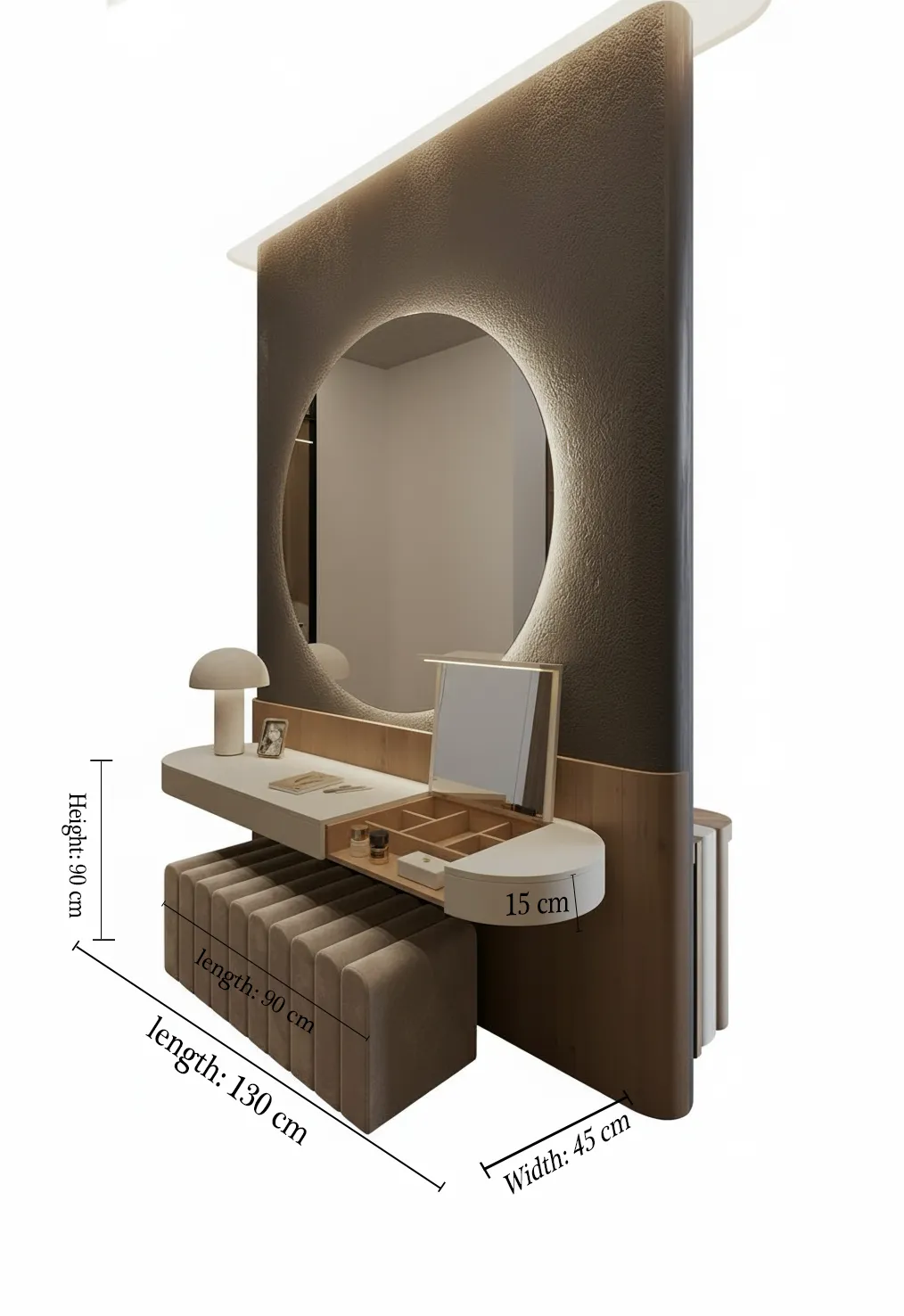 ڤينتورا تسريحة فاخرة بتصميم مودرن وتشطيب خشبي - الصورة 5