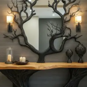 إيلاف كونسول شجرة بتصميم فني فاخر